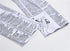 Letter Printed Men's Jeans White Mid Waist Streetwear Jeans